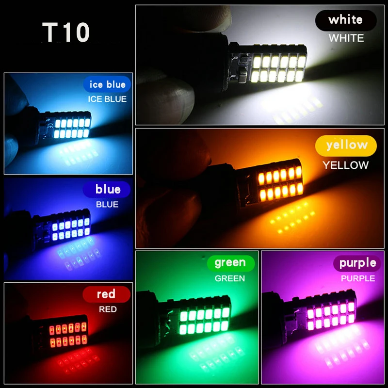 2x T10 24smd светодиодный светильник лампы автомобилей CANBUS Нет Ошибка 12V 24V супер яркий