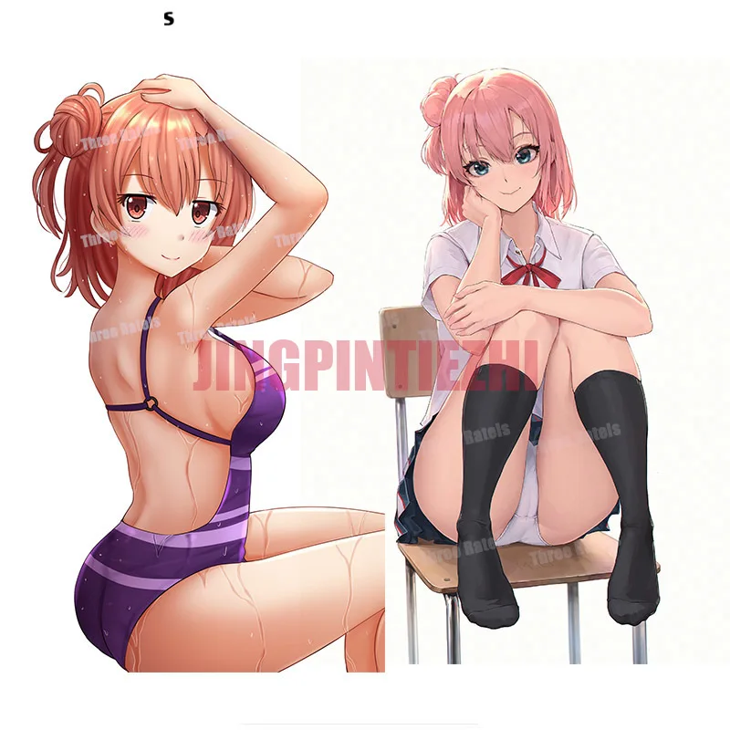 

Cartoon Car Sticker Yuigahama Yui Yahari Ore No Seishun Lovecome Wa Machigatteiru Many Size Sexy Temptation Decal Decor for Car