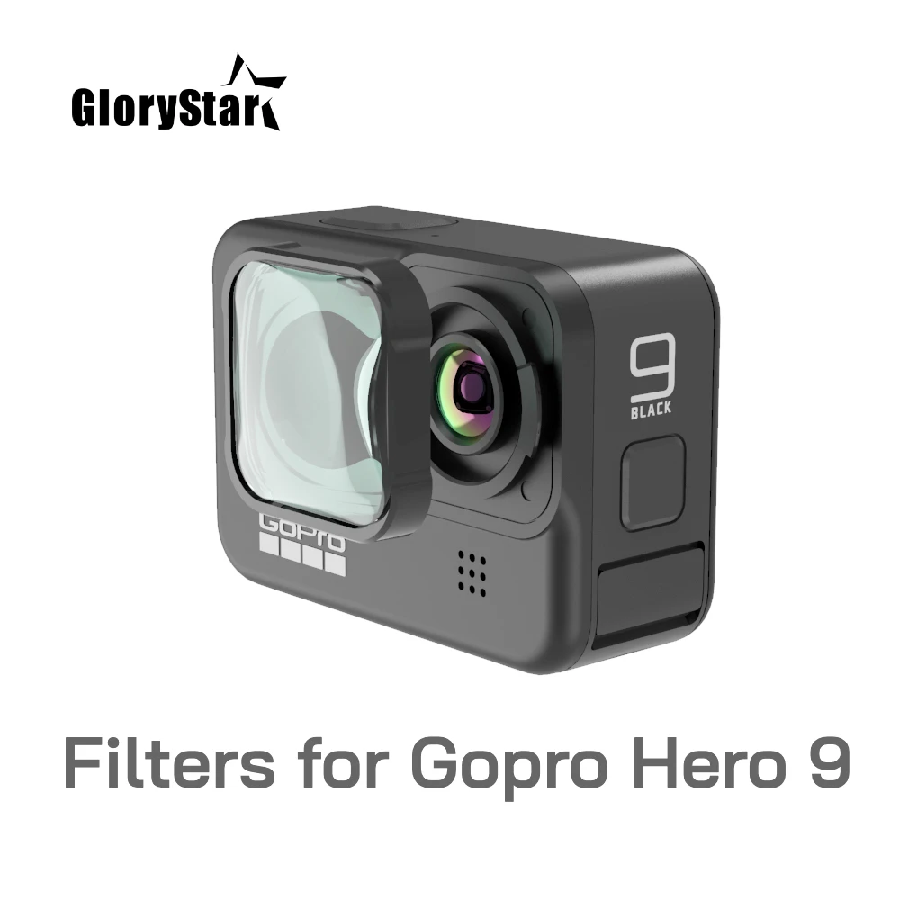 UV CPL ND4 ND8 ND16 ND32 ND64 ночной красный макрофильтр пурпурная звезда для Gopro Hero 10 9 черный