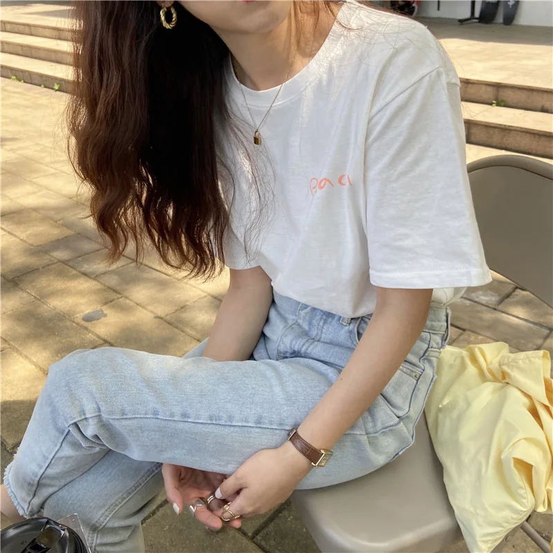 

Fruit Printed T Shirt Women Tops Tee Cute Short Sleeve Oversized Tshirt Female Tshirts