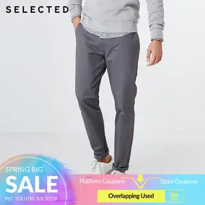 Новинка осени, мужские однотонные брюки с микро-бомбой, с эффектом потертости, повседневные штаны S  418314529