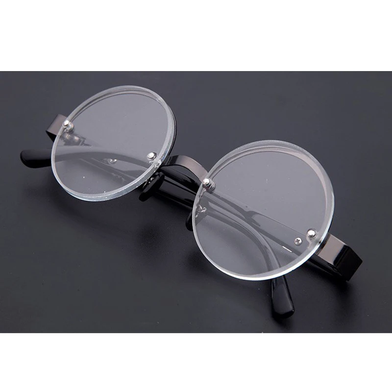 

Vintage Anti-fatigue Reading Glasses Natural CrystalGlass Stone Presbyopia Eyeglasses Male High-definition Round Reading Glasses