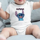 Комбинезон для новорожденных, с принтом Лило Стич, в стиле Харадзюку, для мальчиков, милая девочка из мультфильма