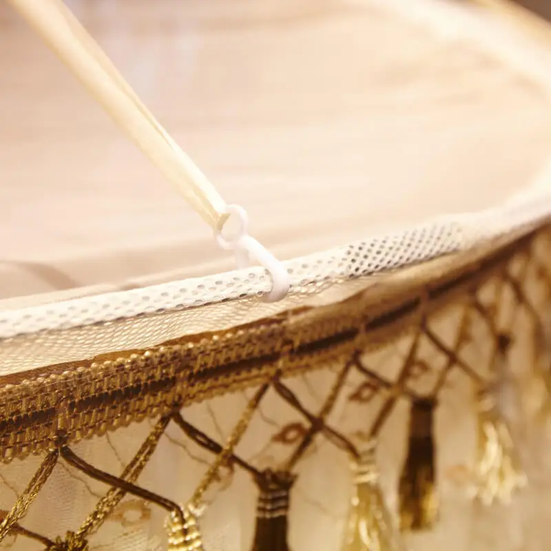 LeRadore Роскошная романтическая москитная сетка кружевная круглая подвесная