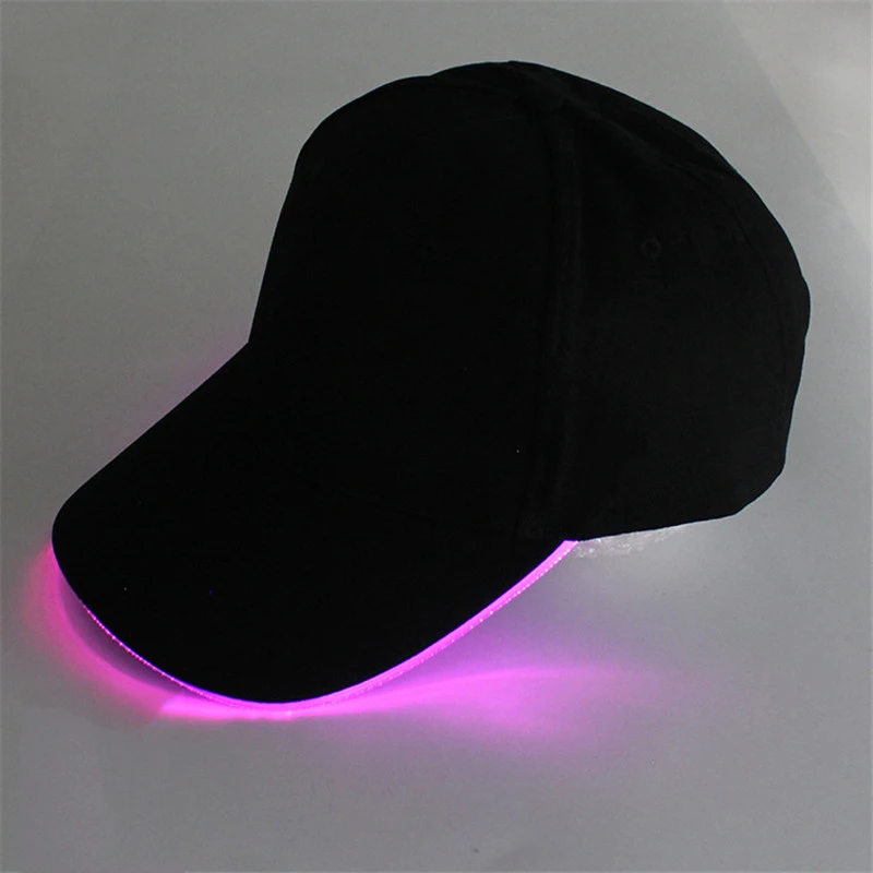 Светящаяся бейсбольная шапка светодиодный светильник кой для мужчин и женщин