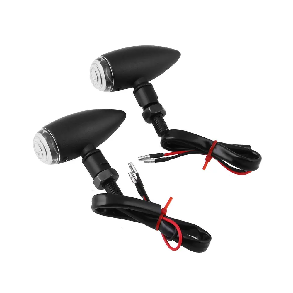 12 В Ретро пуля мотоцикл светодиодный указатель поворота Стоп-сигнал задние