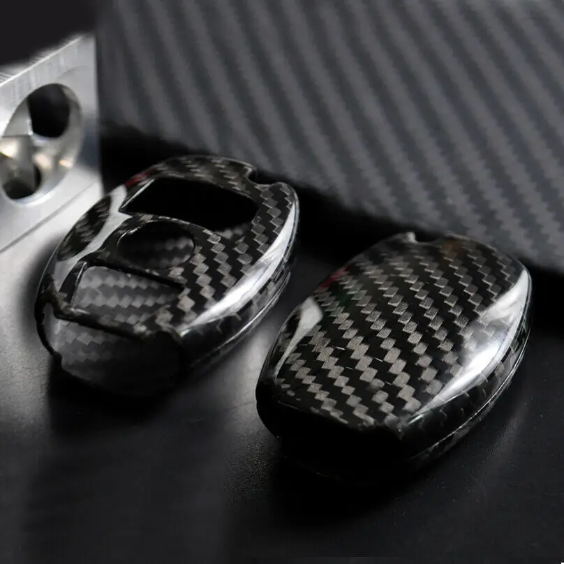 

1pcs Real Carbon Fiber Car Key Case Shell Cover For Mercedes-Benz CLA GLK C180 C20
