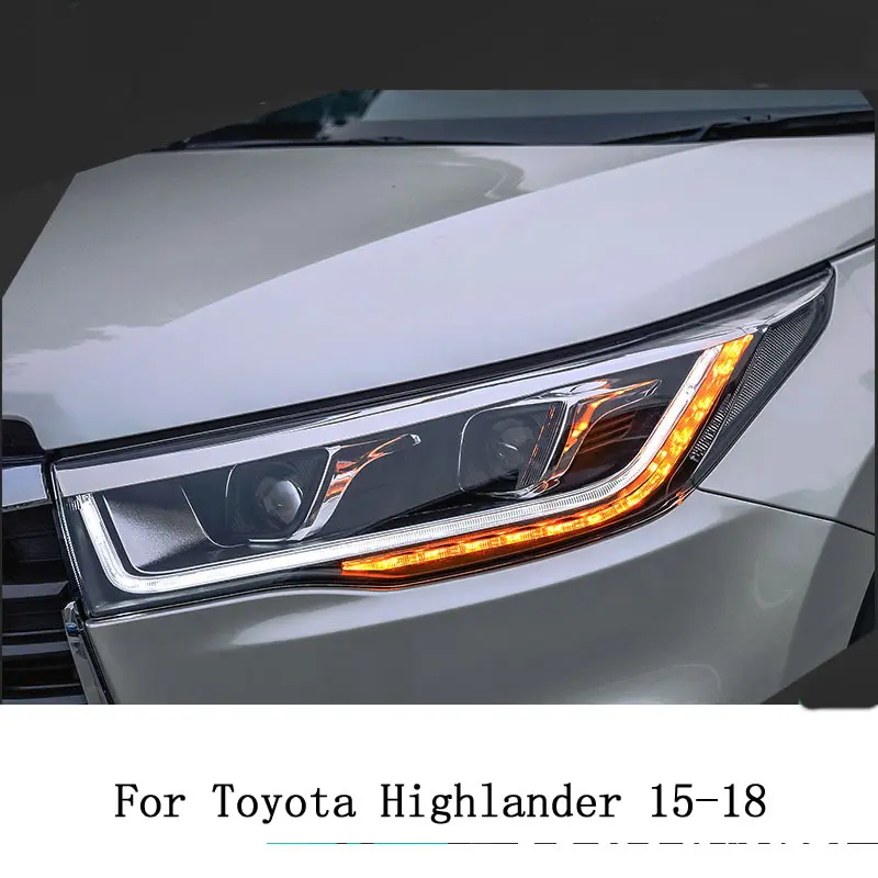 В течение 15-17 Toyota Highlander светодиодный головной светильник в сборе новая обувь на