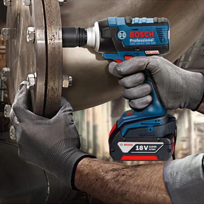 Bosch GDS 18V EC 300ABR ударный гайковерт литий ионная аккумуляторная батарея бесщеточный