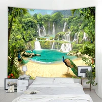 nordic 3d landscape decoration wall tapestry art deco blanket curtain tapestry hanging at home bedroom living room