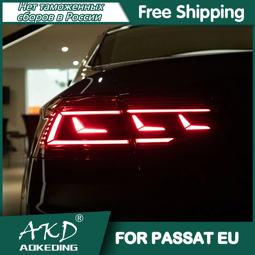 

Задняя фара для автомобилей VW Passat Europe B8 2015-2019, задние фонари, светодиодные противотуманные фары DRL, дневные ходовые огни, тюнинг, автомобильн...
