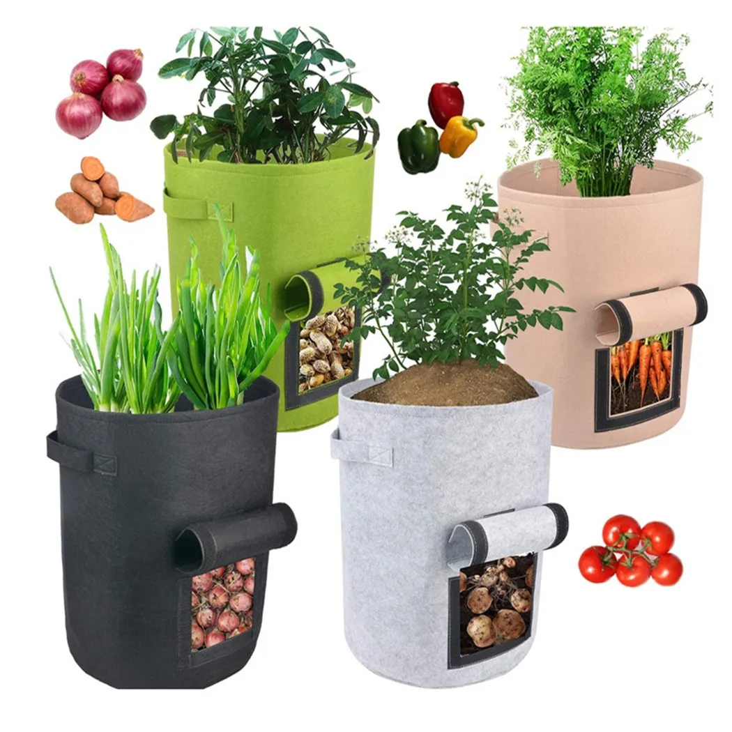 

Potato Grow Bags Vegetable Vegetables Carrots Container Garden Growing