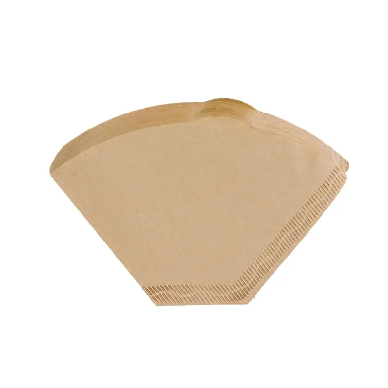 200 шт./300 шт. неотбеленный фильтр для кофе бумажные конусы чашки ситечко круговой