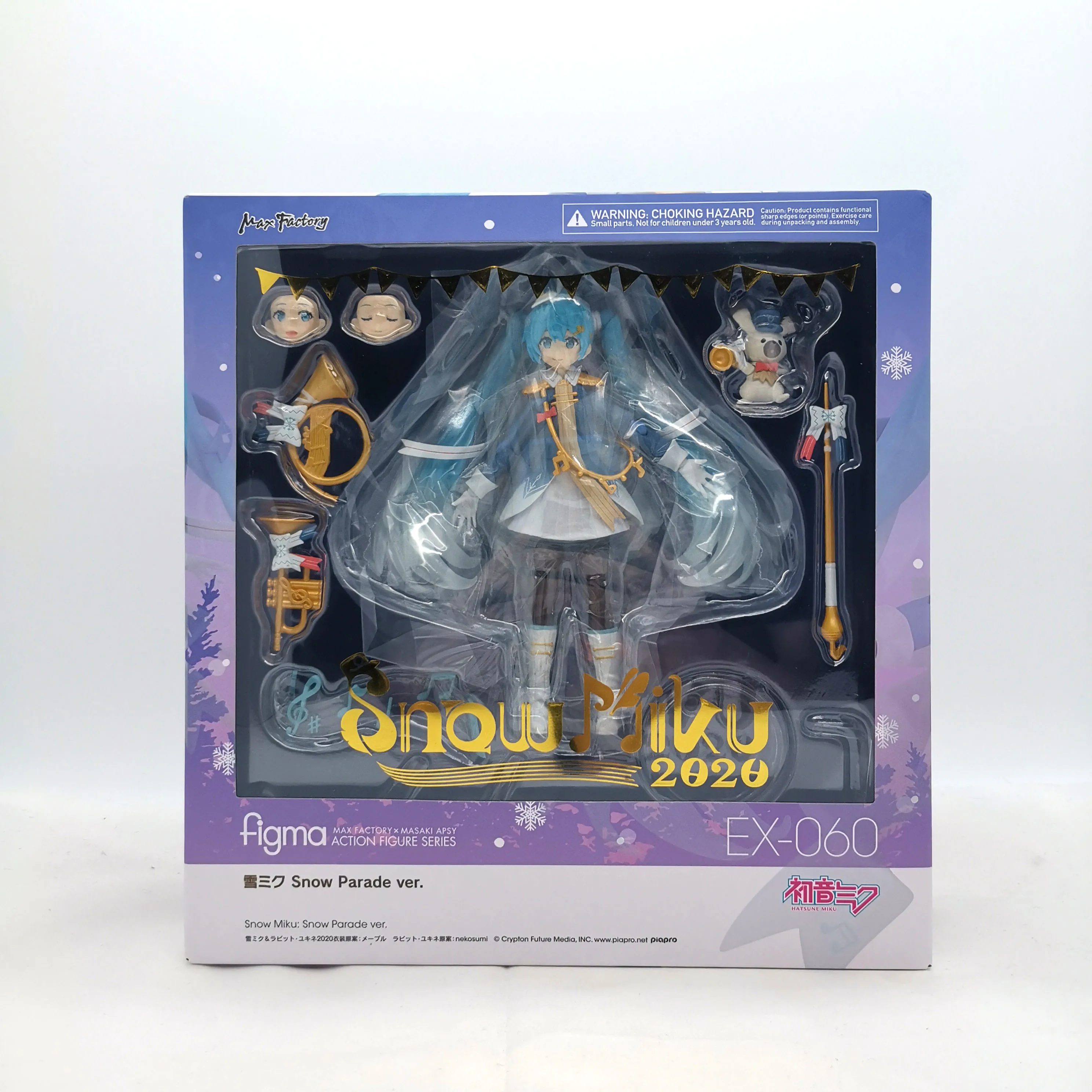 Оригинальный заводской парад макс. 2020 Snow Miku Figma Ver. ПВХ экшн-фигурки коллекционные