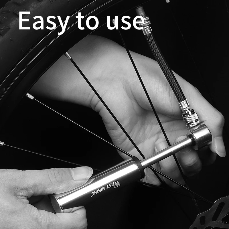 

WEST BIKING Mini Bicycle Pump Cycling Hand Air Pump for Bike Tire Inflator bicicleta For AV/FV MTB Mountain Bicycle Bike Pump