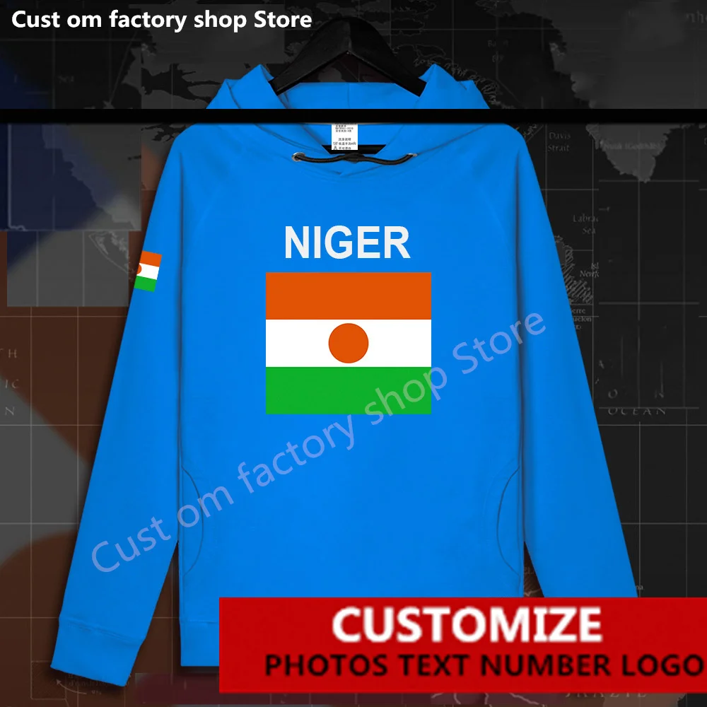 

Niger Nigerien NER Flag ​Hoodie Free Custom Jersey Fans DIY Name Number LOGO Hoodies Men Women Fashion Loose Casual Sweatshirt