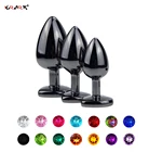 Огромная металлическая Анальная пробка клизма Алмазная маленькая большая Расширительная пробка ювелирные изделия БДСМ раб секс-игрушка для женщин мужчин пар