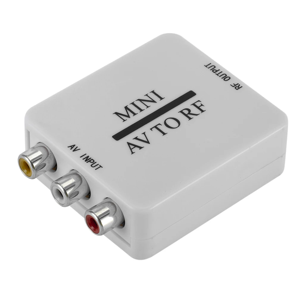 Мини-преобразователь RCA в RF Переходник AV для видео аудио HD ТВ VHS VCR DVD усилитель