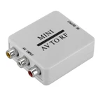 Мини-преобразователь RCA в RF, Переходник AV в RF для видео, аудио, HD, видео, для ТВ, VHS, VCR, DVD, усилитель конвертера