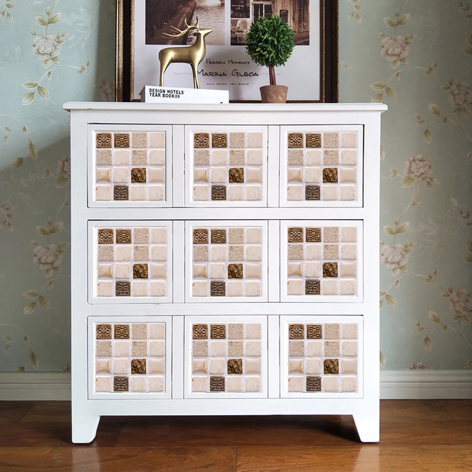 

10pc 3D Crystal Tile Stickers DIY Waterproof Self-Adhesive Wall StickersSupport Wholesale and Dropshipping