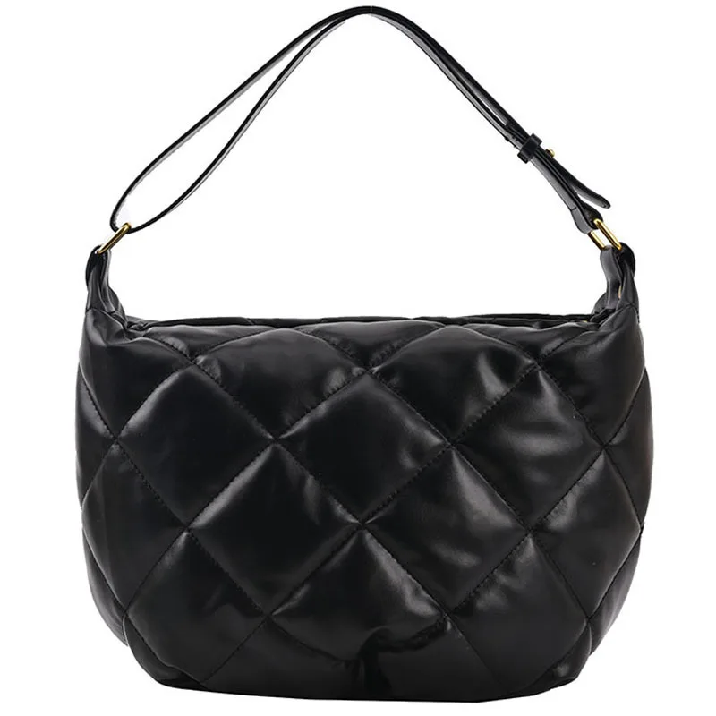 

Popular Women's Bags 2021 New High Quality Bags Women's Bags Solid Color Diamond Shoulder Bag Autumn and Winter Versatile