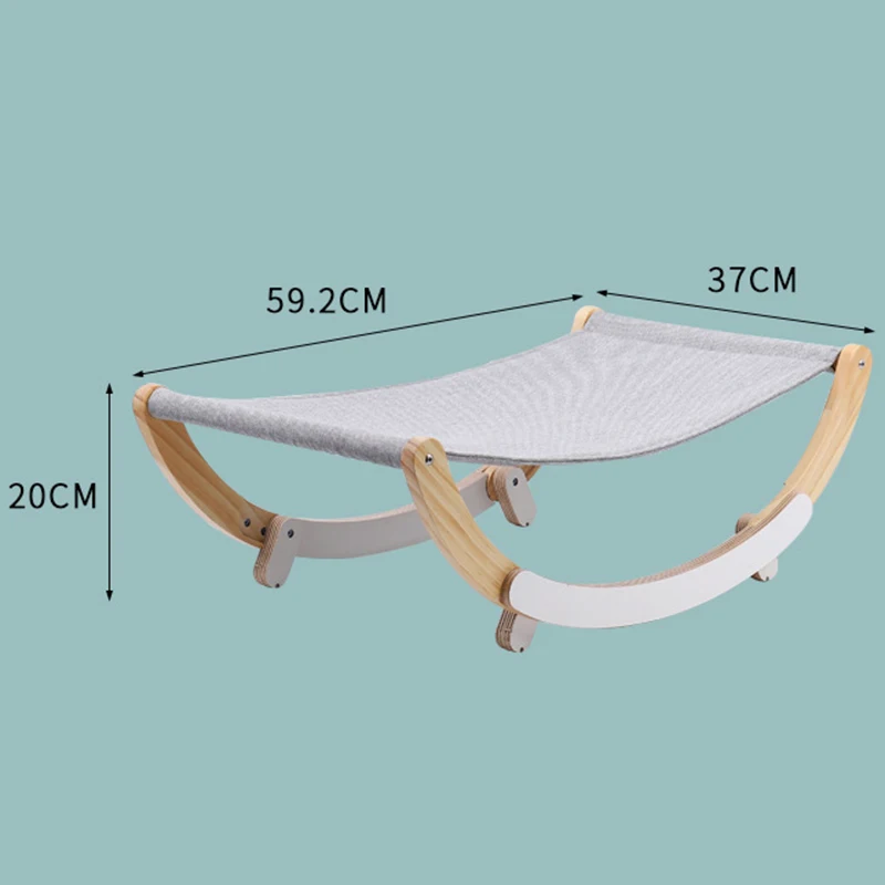 

Cat Bed Soft Pet Cats Hammock Puppy Kitten Hanging Beds Mat with Durable Wood Frame for Small Pets