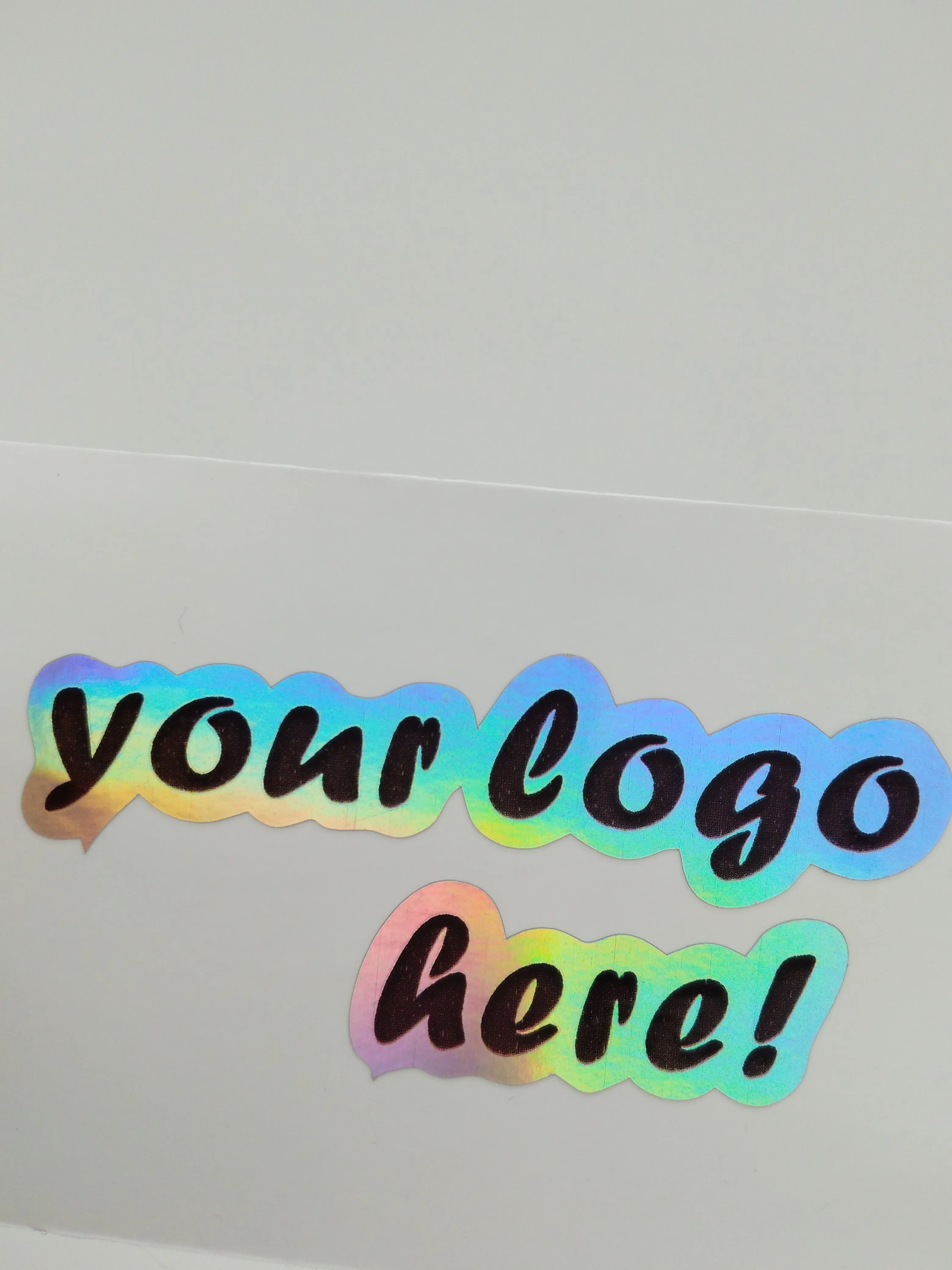 1x4 &quotБелая виниловая наклейка печать на заказ/Глянцевая пленка