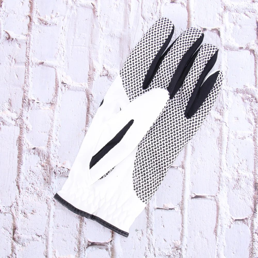 

Singles Anti-skid Particle Wear-resistant Microfiber for Lovers Beginner (White Black, Left Hand, 22)