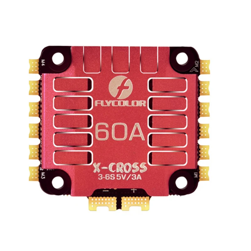 

FLYCOLOR X-Cross BL-32 4 In 1 60A 32BIT 3-6s ESC 5V 3A BEC Electronic Speed Controller for RC Drone FPV Racing