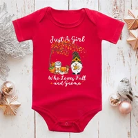 fall and gnome newborn baby girl clothes 0 24 months aesthetic pretty vetement bebe garcon fashion design red baby bodysuit