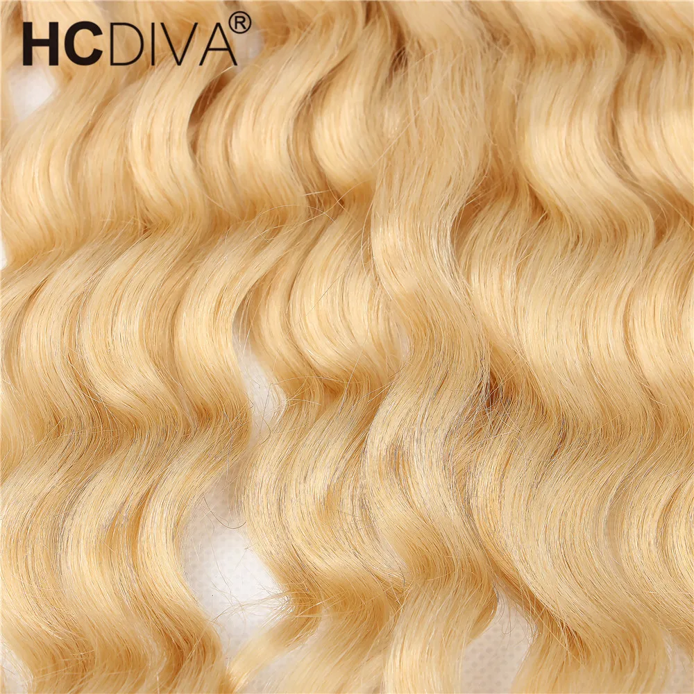 1/3/4/10 pcs 613 Blonde Bundles Brazilian Hair Weave Water Wave 100% Remy Human Extension | Шиньоны и парики