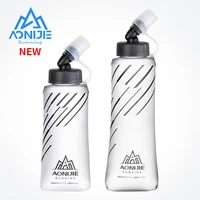 aonijie sd21 soft flask collapsible 250ml 420ml water bottle hydration water bladder for running marathon cycling trail hiking