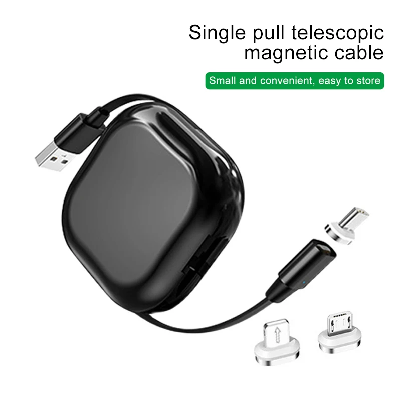

Magnetic Cable Micro USB Type C Cable Mini Box 3A Fast Charging Storage Cable For iPhone 12 Pro Max 11 For Huawei Xiaomi Redmi 9