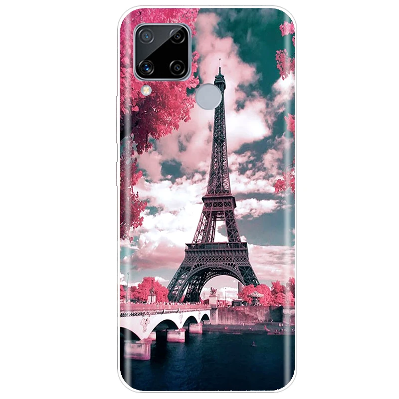 for oppo realme c15 case silicone soft back cover phone case for oppo realme c15 case realme c15 rmx2180 case cover fundas coque free global shipping