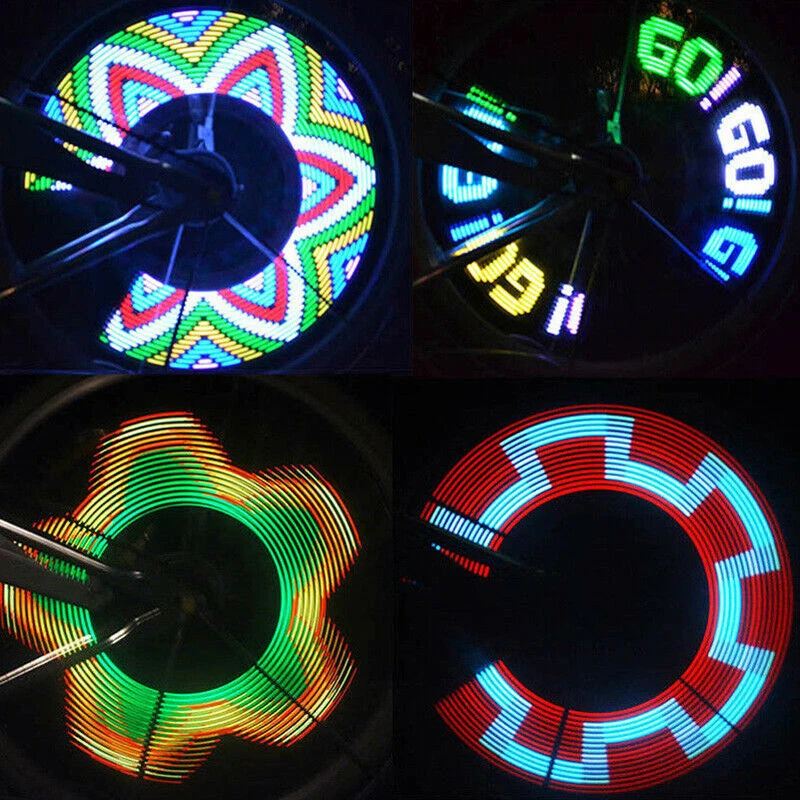 32LED велосипедные фонари спицы двухсторонние части оборудования для верховой езды подходят для велосипедов ≥ 20 дюймов
