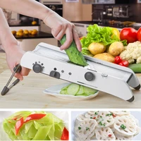 mandoline slicer kitchen accessories manual vegetable grater professional vegetable cutter adjustable 304 stainless steel blade