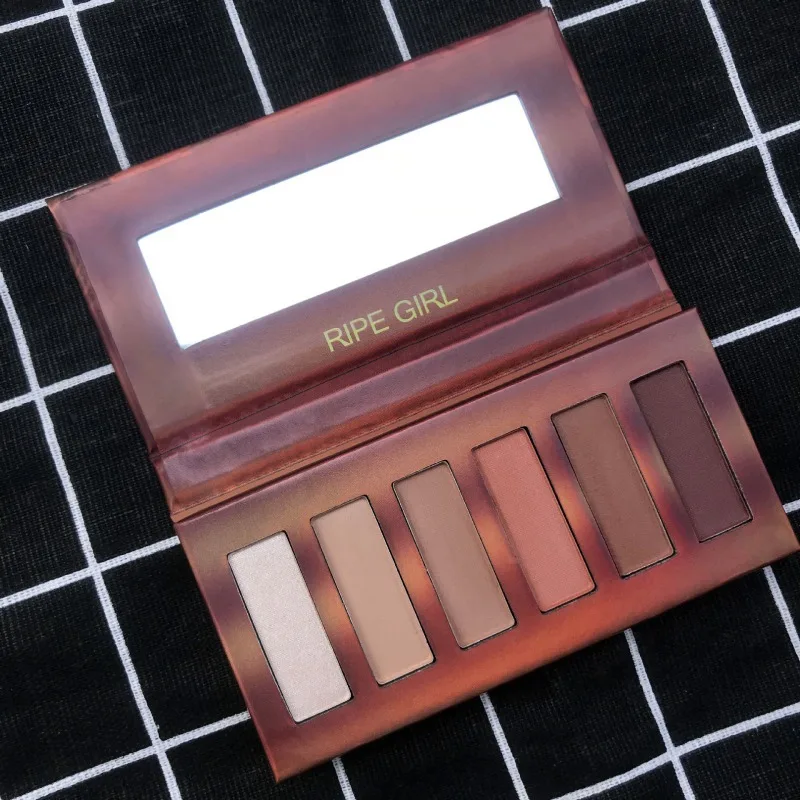 6 Color Mini Heat Eyeshadow Makeup Palette Natural Shimmer Matte Daily Basic Eye Shadow Rose Night Powder |