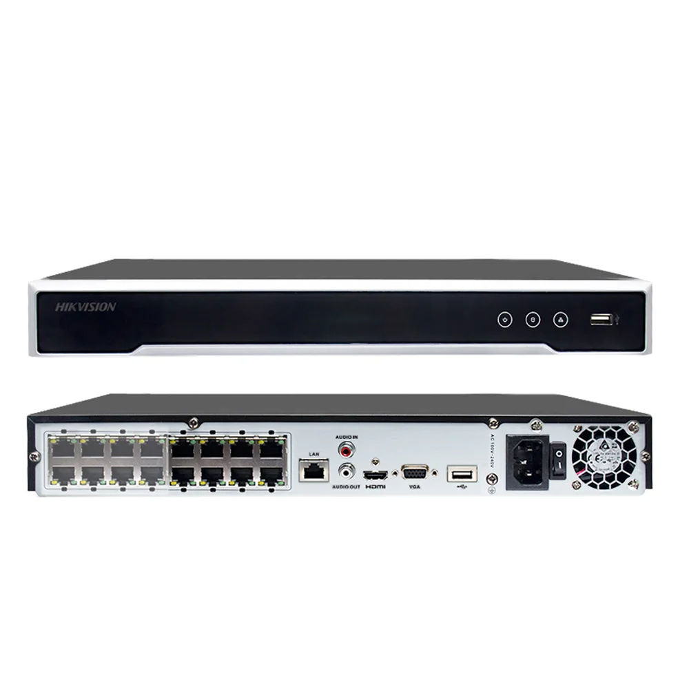 Preise Hikvision 16CH POE NVR 4K 8MP 12MP DS-7616NXI-I2/16P H.265 + POE NVR Netzwerk Recorder Gesicht Anerkennung AcuSense Menschliches Fahrzeug