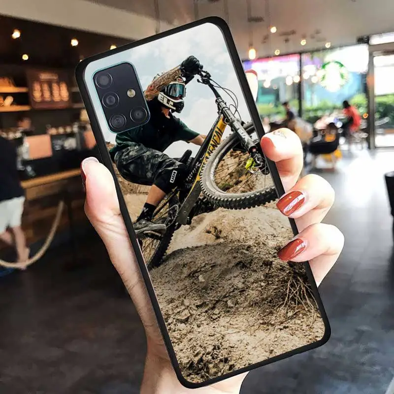 

mountain bike Bicycle Phone Case For Samsung A50 A51 A71 A12 A72 A52 A32 A02 A20E A31 A40 A70 A80 smart Fundas coque