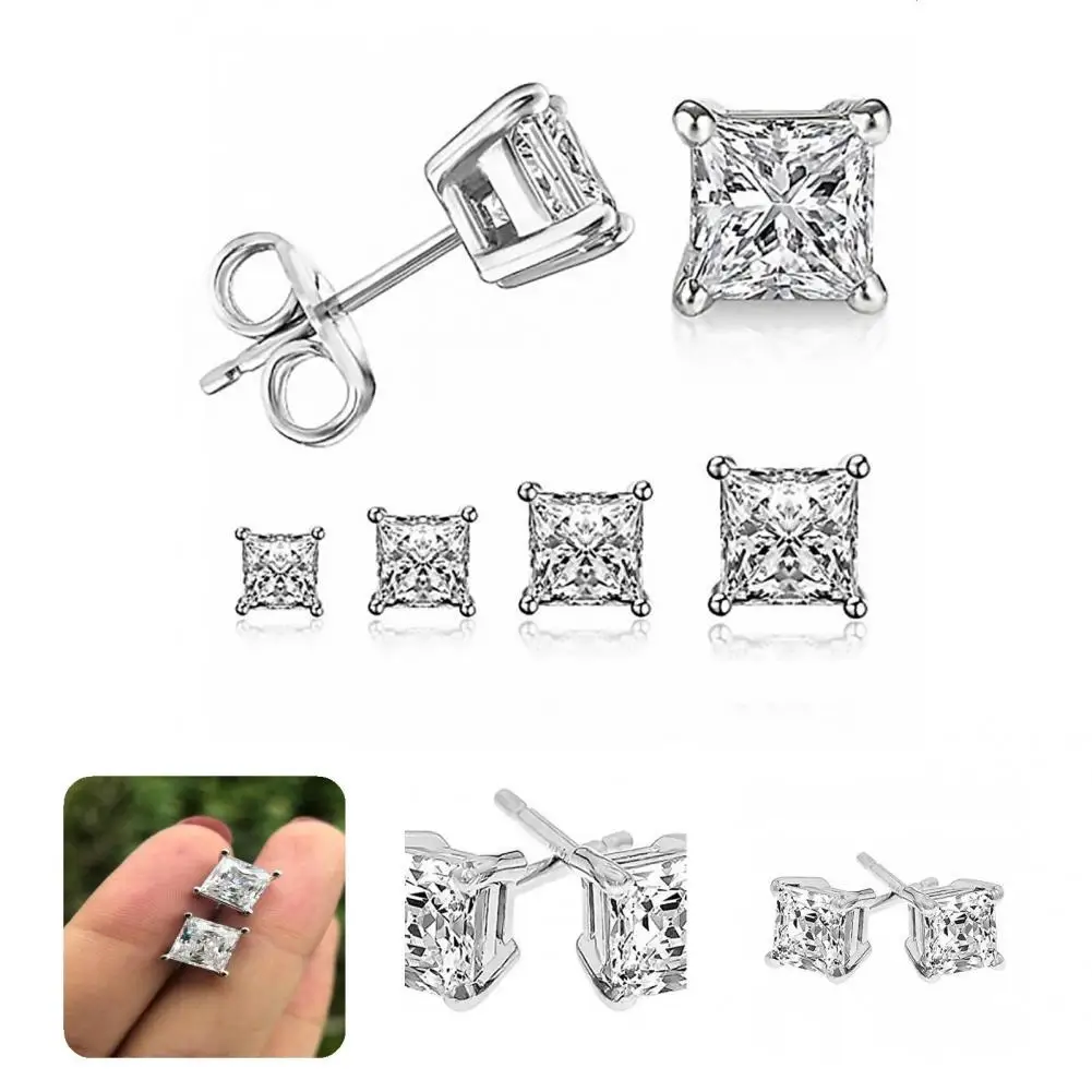

Stylish Women Earrings Chic Skin-touch Shining Simple Lady Ear Studs Elegant Earrings Wedding Earrings 1 Pair