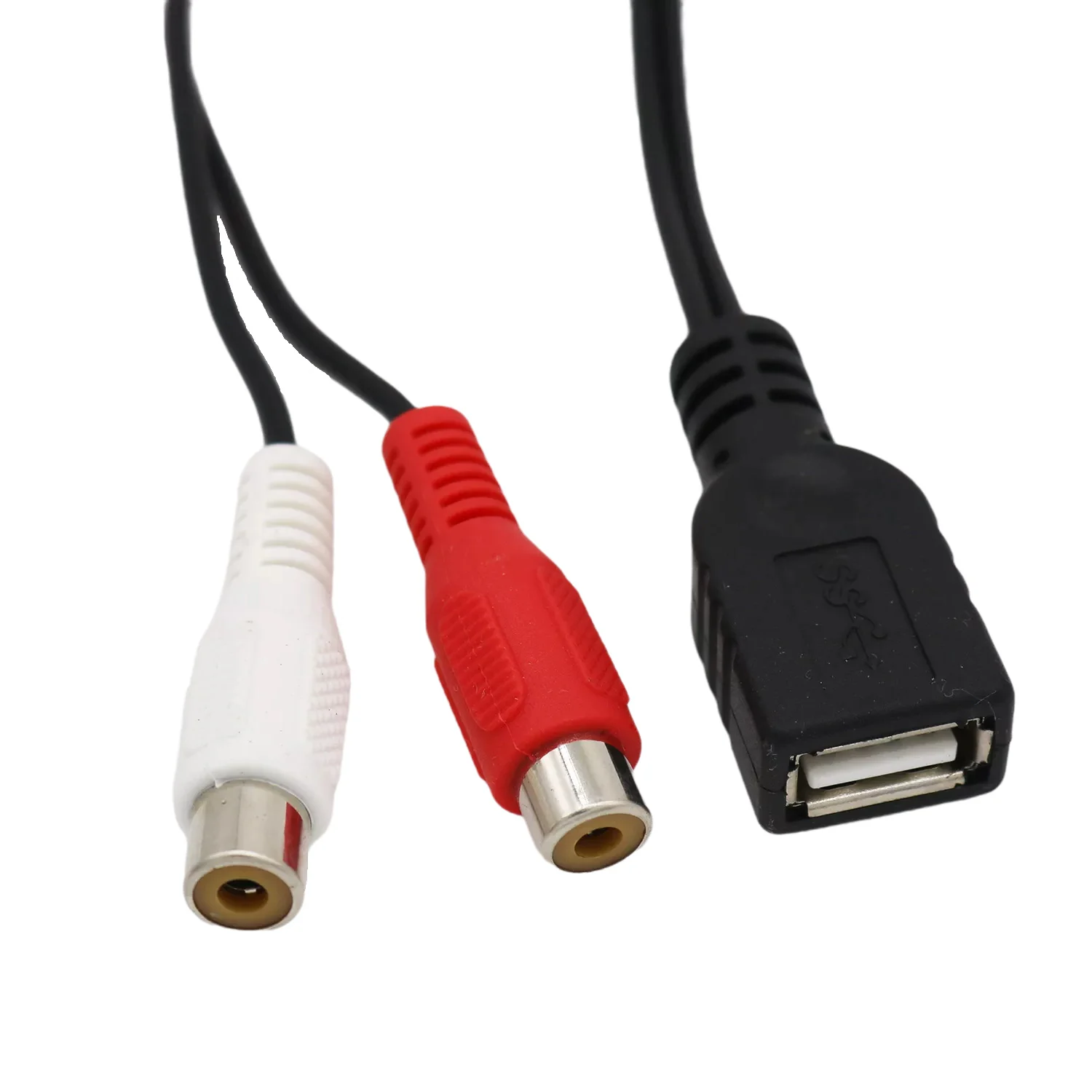 Сплиттер-Переходник USB 2 0 A мама-2 RCA разъем для Аудио Видео AV PC TV Aux композитный
