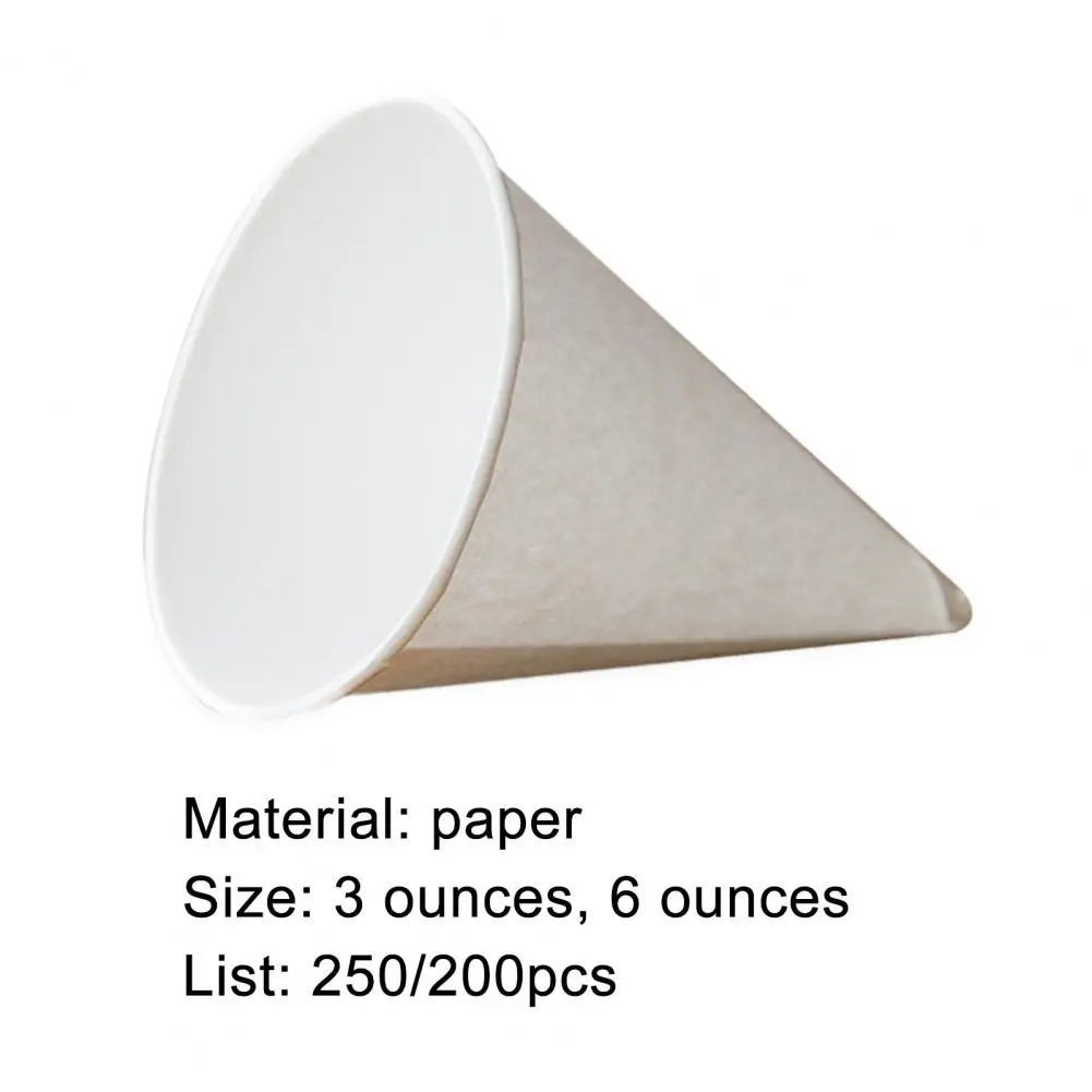 

Cone Cup Eco-friendly Waterproof Paper Cone Paper Cup for Home Water Paper Cup Cone Cup Heat Resistant for Daily Use Leakproof