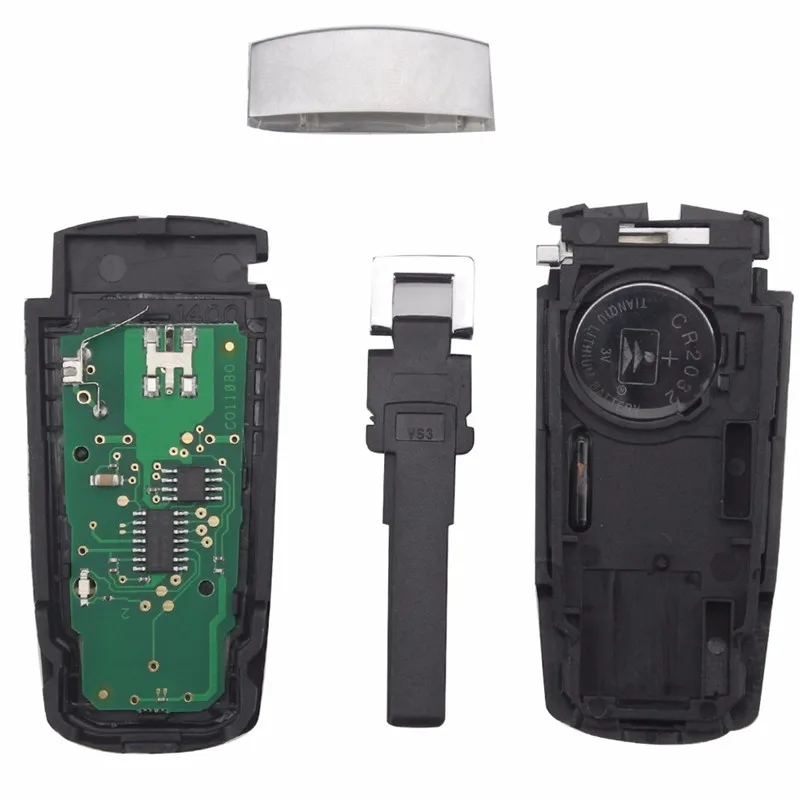 XRSHKEY 433 МГц 3 кнопки разблокированный Автомобильный Дистанционный ключ с чипом ID48