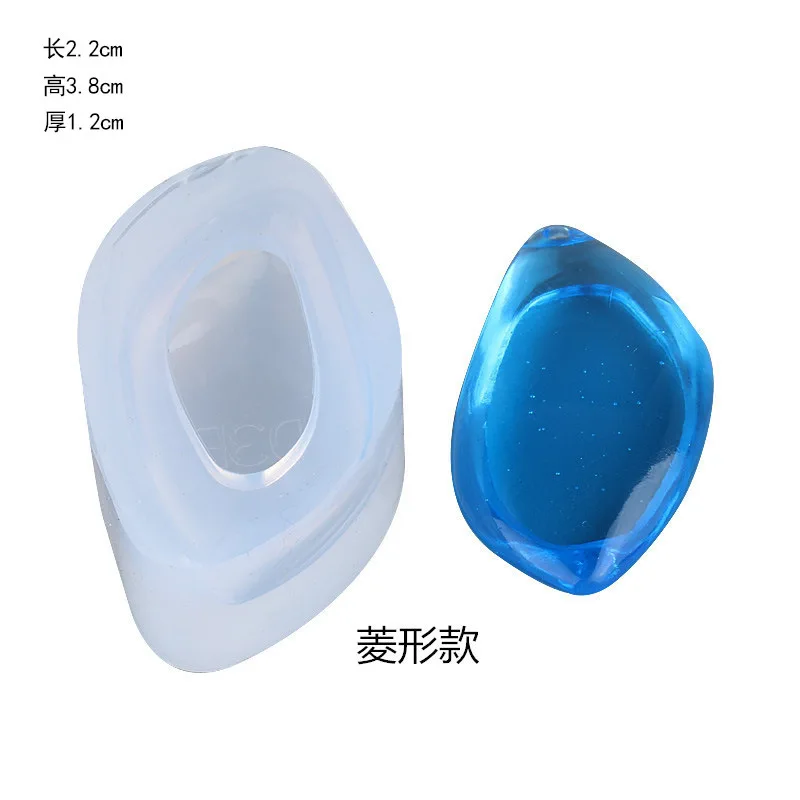 Diy Кристалл эпоксидная форма кулон с отверстием ожерелье капли воды силиконовая