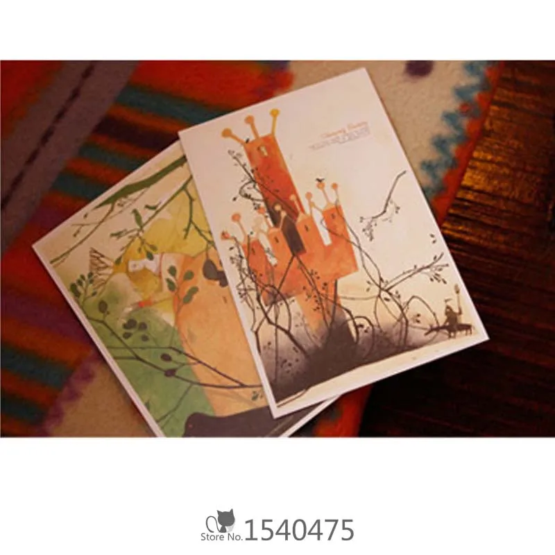 A 10 шт./лот Мультяшные милые сказочные Волшебные мебели Гримм фотографии настенные украшения открытки подарки постеры открытки Коллекция