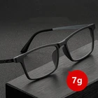 HDCRAFTER Для мужчин чистый Титан Сверхлегкий 7g большой Размеры оправа для очков, TR90 по рецепту, оправа для очков, миопия, оптические очки