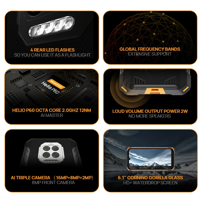 DOOGEE S86 Pro Прочный смартфон 8 ГБ + 128 инфракрасный термометр Мобильный телефон