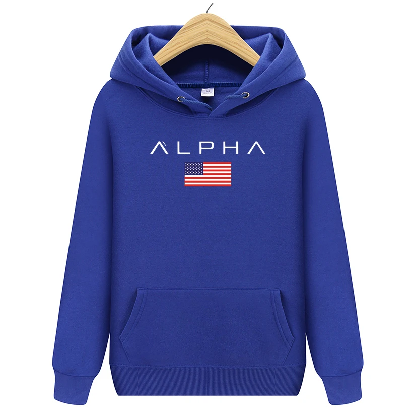 Осень новое поступление высокая Alpha Industries спортивная одежда с принтами Мужская