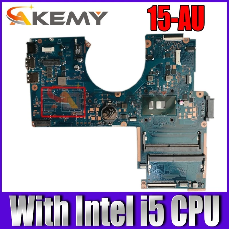 

Материнская плата для ноутбука HP TPN-Q172 15-AU, DAG34AMB6D0, с процессором Intel i5, DDR4 100%, полностью протестирована на 856224-601, 901574-601, 856224-001