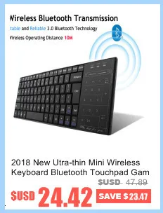 Ультратонкий мини Беспроводной клавиатура Bluetooth тачпад Gaming Keyboard доска 83 клавиш+ 18 сенсорных клавиш для Windows IOS планшетный ПК с системой андроида